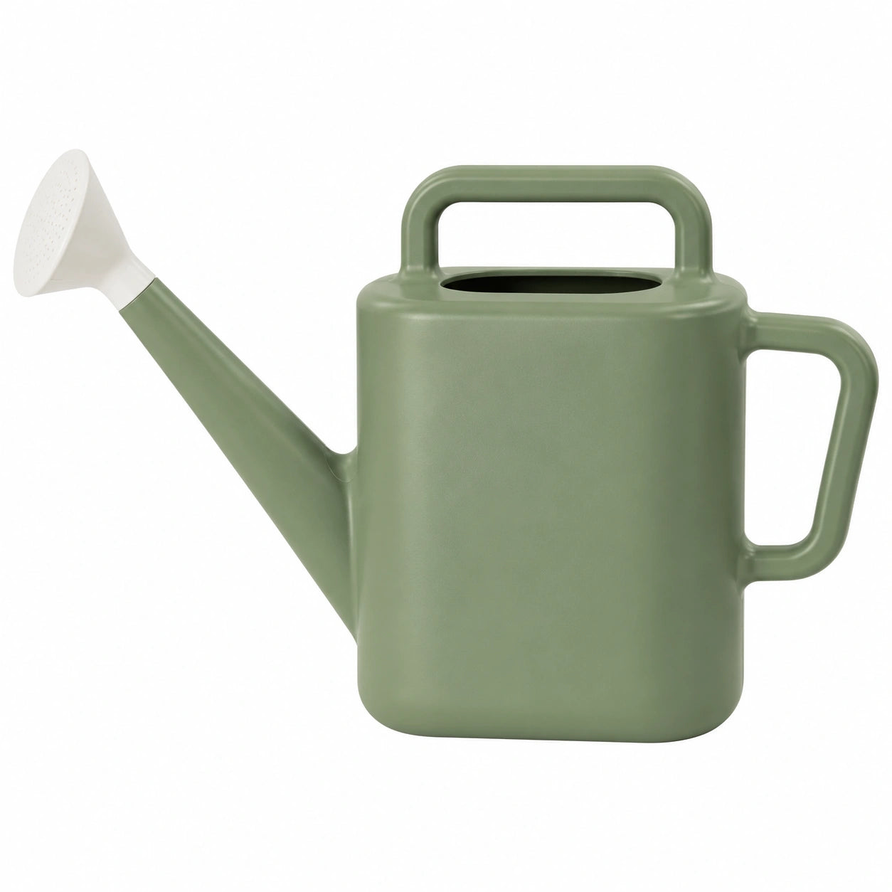 Arrosoir 2 L en plastique vert à pommeau pour jardin